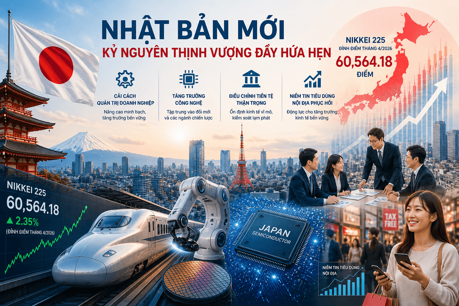 Nhật Bản tại Tâm điểm của Cơn lốc Địa chính trị và Kỷ nguyên Tăng trưởng Mới